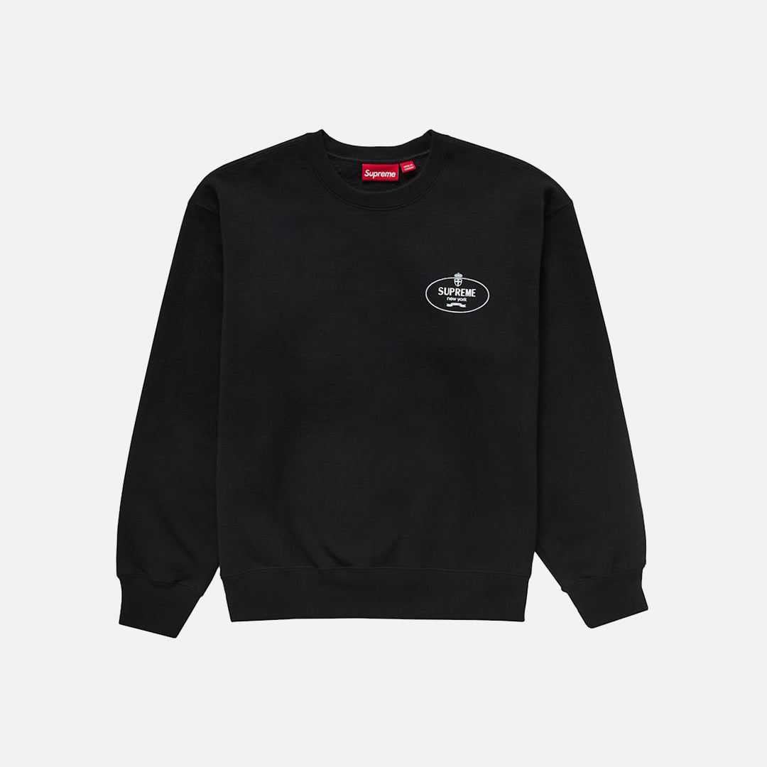 SUPREME CREST CREWNECK BLACK