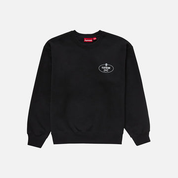 SUPREME CREST CREWNECK BLACK