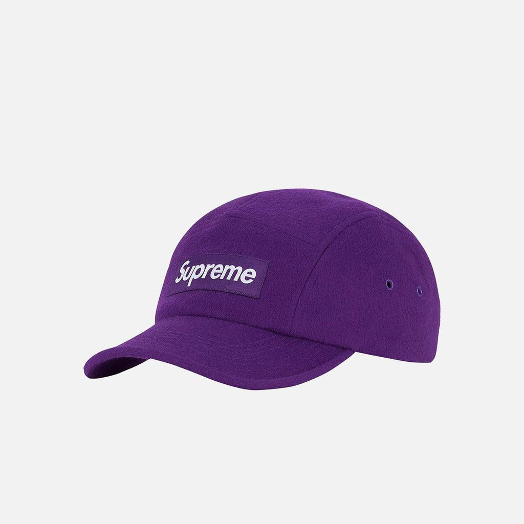SUPREME WOOL CAMP CAP PURPLE