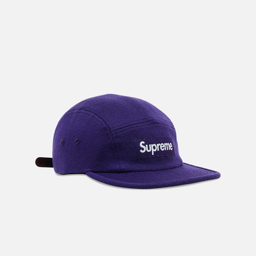 SUPREME WOOL CAMP CAP PURPLE