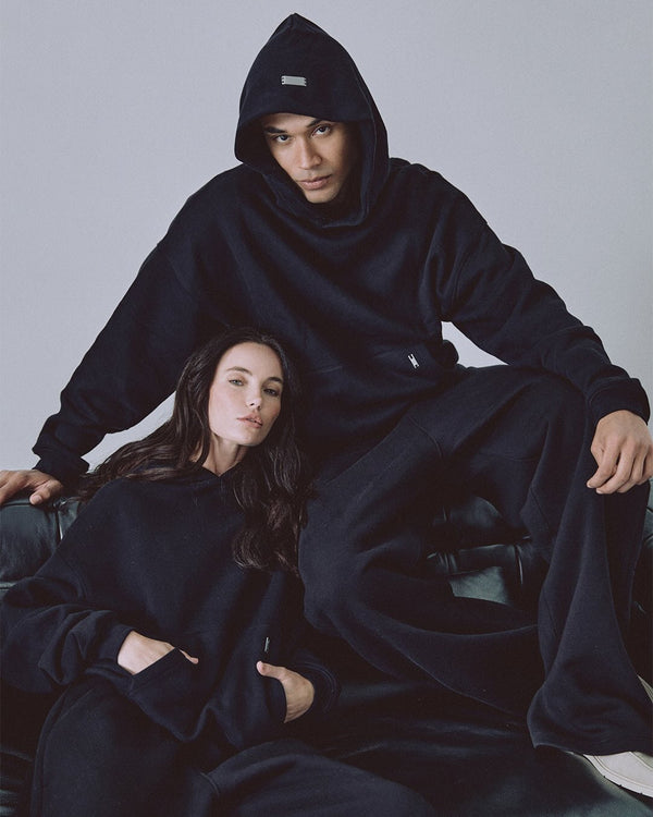 UNDERGOLD - Hoodie Blanks Boxy Fit - Black