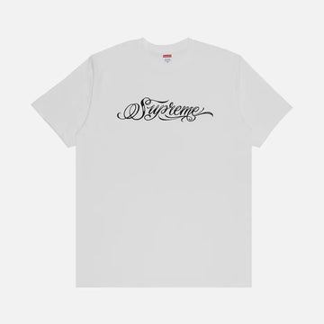 SUPREME SCRIPT TEE WHITE