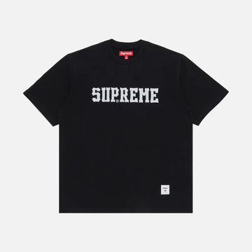 SUPREME TWILL APPLIQUE S/S TEE BLACK