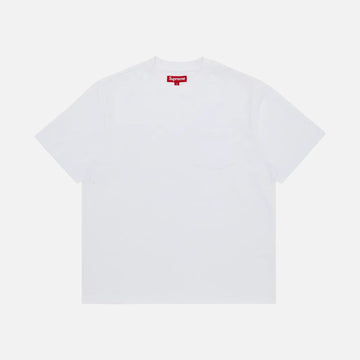 SUPREME S/S POCKET TEE WHITE