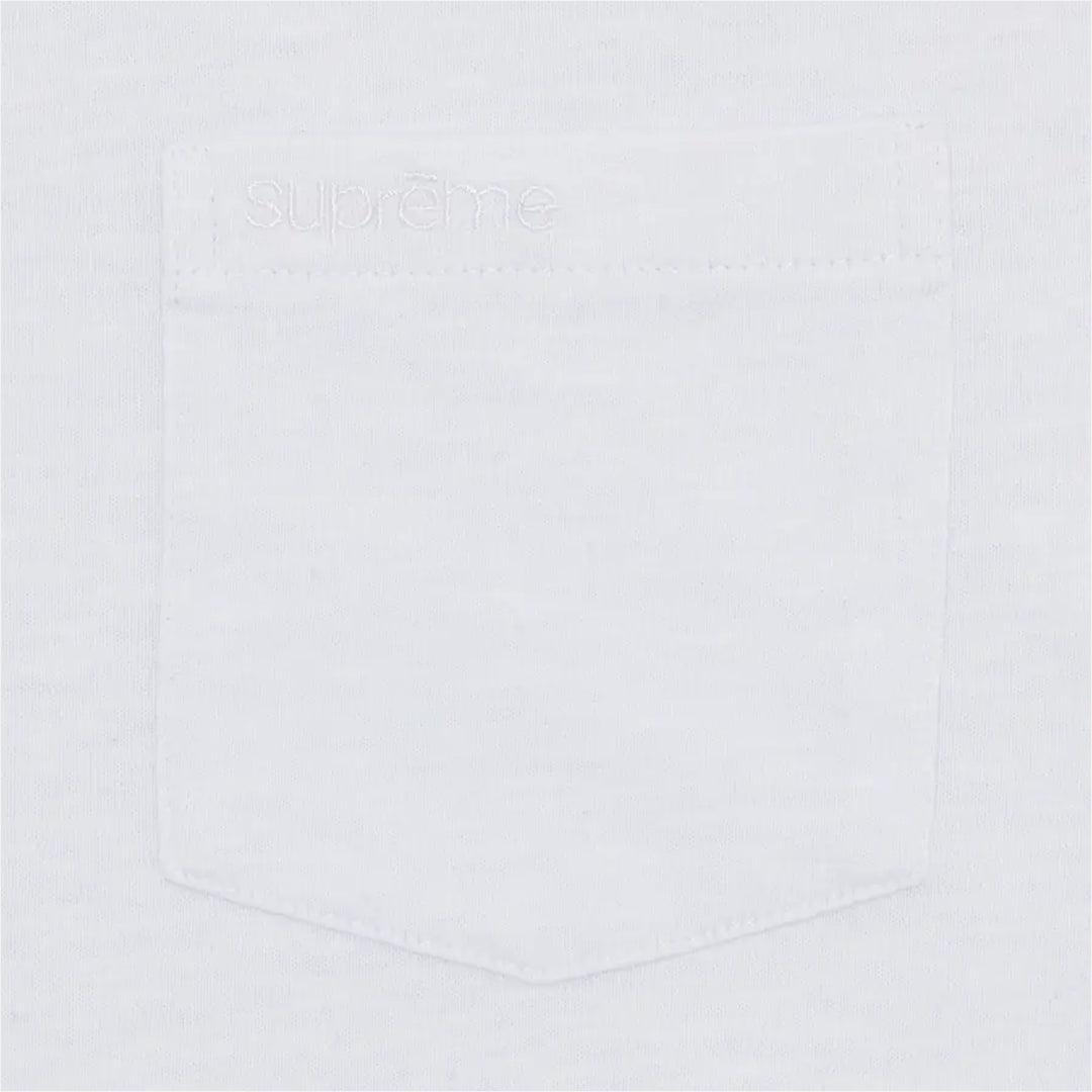 SUPREME S/S POCKET TEE WHITE