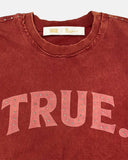 TRUE - Latino Vintage Boxy Tee Burgundy
