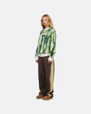 True Blurred Knit Pullover Green
