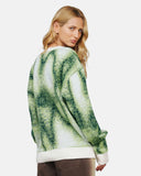 True Blurred Knit Pullover Green
