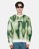 True Blurred Knit Pullover Green