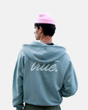 True Forest Zipper Hoodie Light Gray