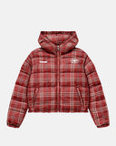 True Intuition Plaid Jacket Burgundy