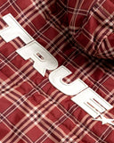 True Intuition Plaid Jacket Burgundy