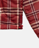 True Intuition Plaid Jacket Burgundy