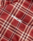 True Intuition Plaid Jacket Burgundy