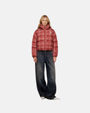 True Intuition Plaid Jacket Burgundy