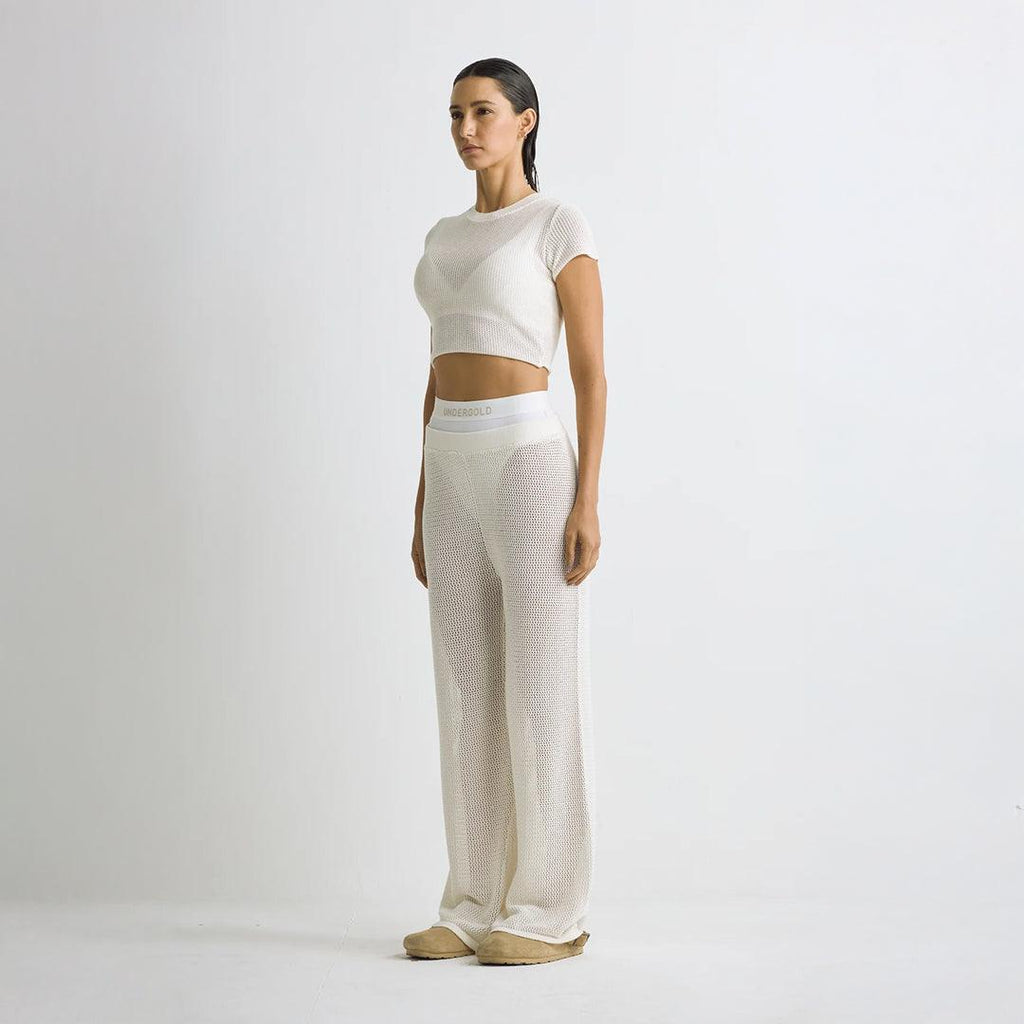 BASICS KNIT BABY TEE CREAM