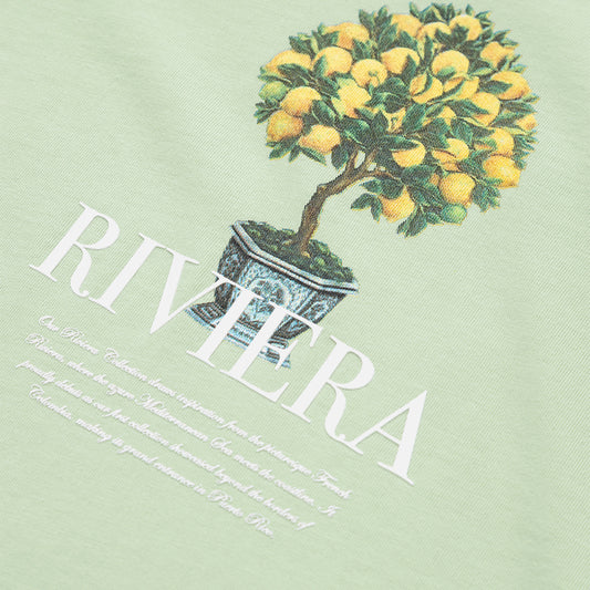 UNDERGOLD RIVIERA LEMON TREE BOXY T-SHIRT GREEN