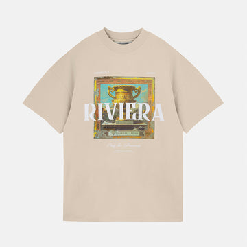 UNDERGOLD RIVIERA TROPHIE T-SHIRT CREAM