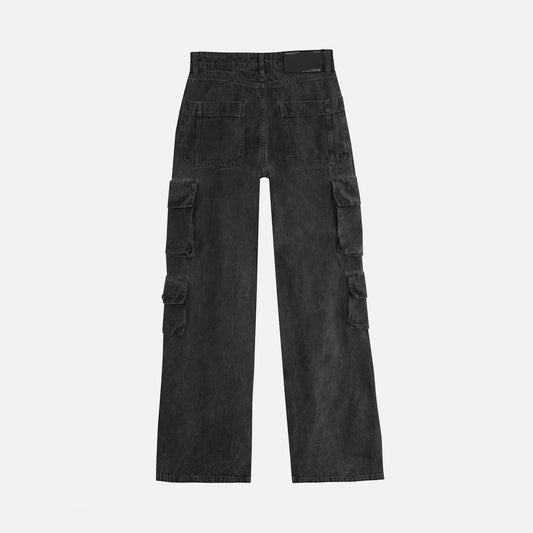 UNDERGOLD W BASICS MULTI-POCKET CARGO JEAN WASHED BLACK