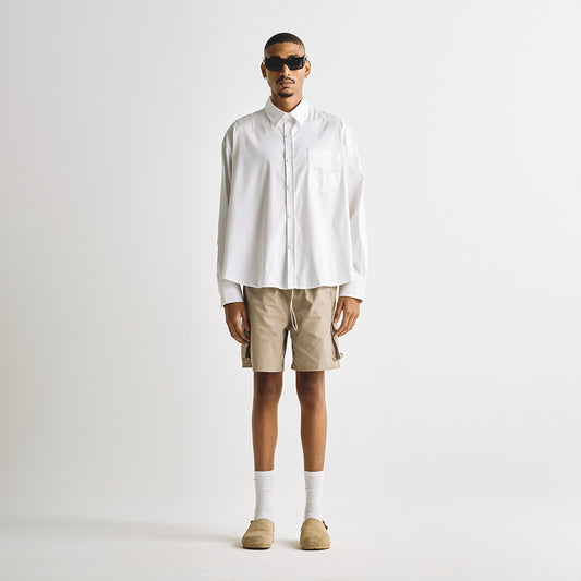 UNDERGOLD BASICS DESING STUDIO LONG SLEEVE BOXY SHIRT BONE