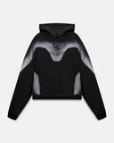 UNDERGOLD - Hoodie Act 1 UG Boxy Fit Sandblast - Black