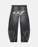 UNDERGOLD - Pants Act 1 UG Star Barrel Vein Jean Washed - Black