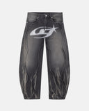 UNDERGOLD - Pants Act 1 UG Star Barrel Vein Jean Washed - Black