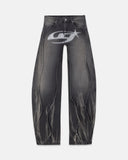UNDERGOLD - Pants W Act 1 UG Star Barrel Vein Jean Washed - Black