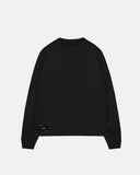 Undergold Tshirt Line Logo Long Sleeve Boxy Fit Black