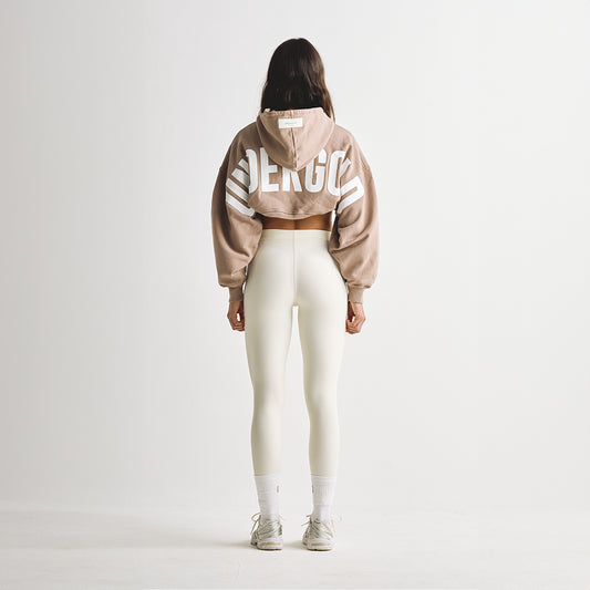 UNDERGOLD DREAMERS SUPER CROPPED HOODIE BROWN