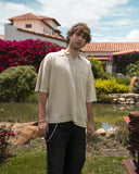 Astronomic Camiseta Polo Tejida Beige