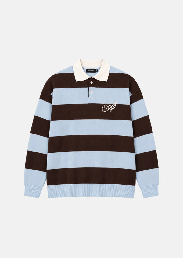 ASTRONOMIC - Knit Polo Coast - Azul y Café