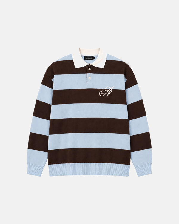 ASTRONOMIC - Knit Polo Coast - Azul y Café