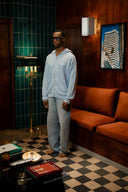 ASTRONOMIC - Knitwear Hoodie Reef - Azul Bebé