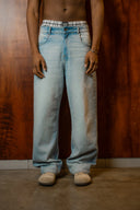 ASTRONOMIC - Relaxed Fit Jeans - Azul Hielo