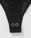 True Bandeau Mesh Bodysuit Negro