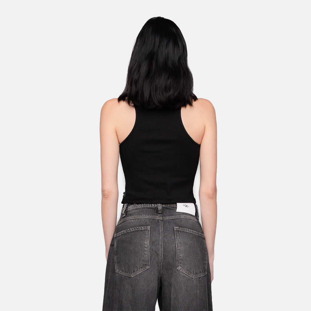DO OVER LAB. D-TANK TOP BLACK
