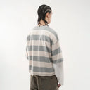 SCUFFERS - Boy Grey Striped T-Shirt