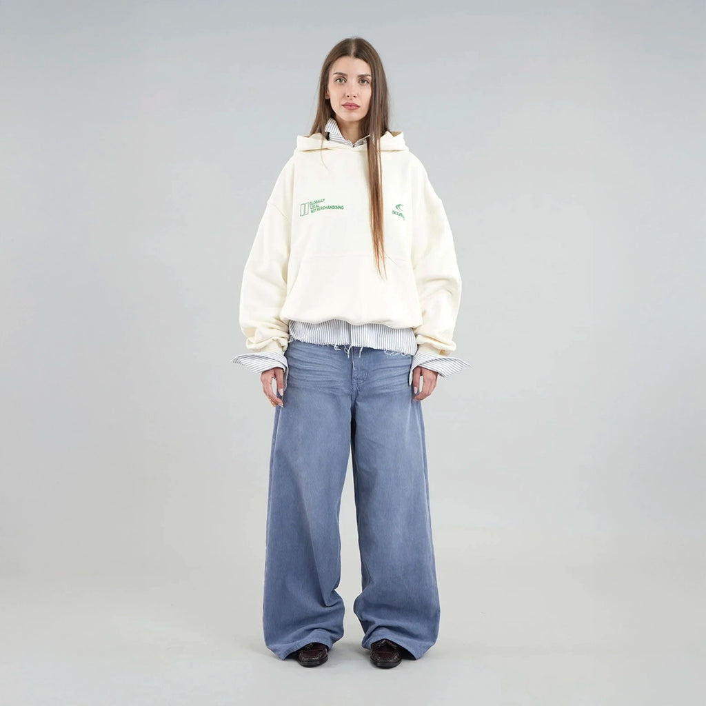 SCUFFERS GLOBALLY ECRU WHITE HOODIE