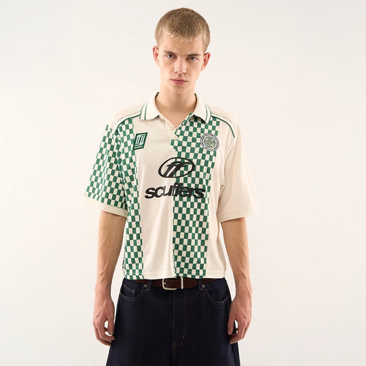 SCUFFERS LAUDA GREEN & ECRU T-SHIRT