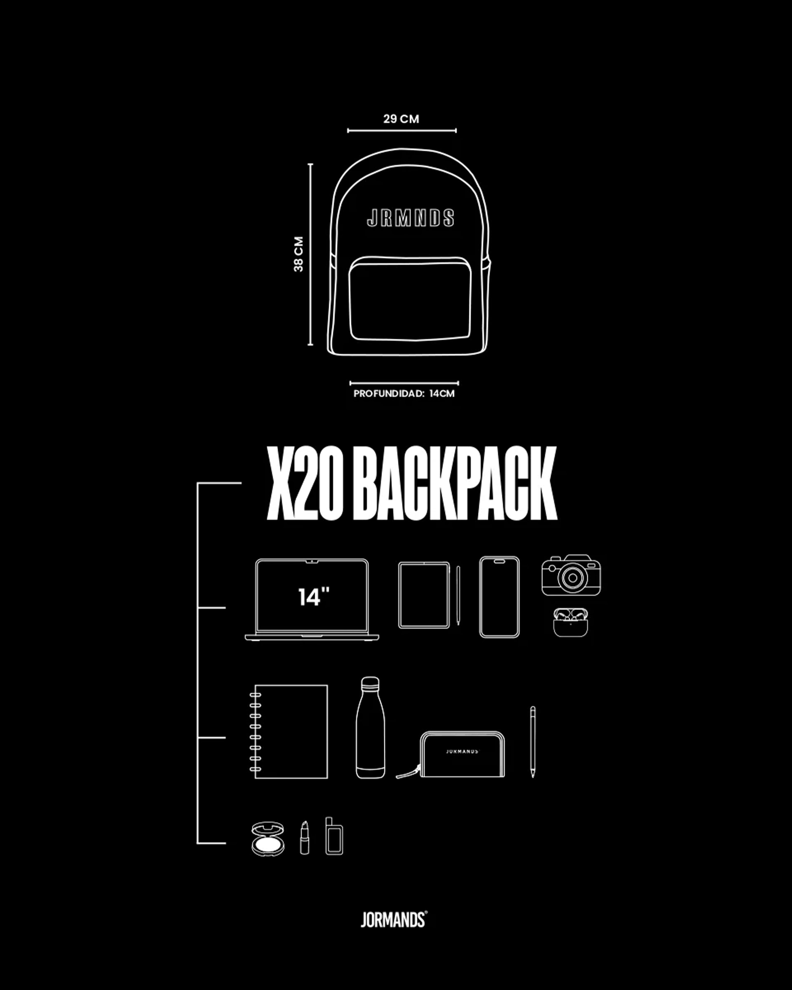 JORMANDS DARK BLUE X20 BACKPACK