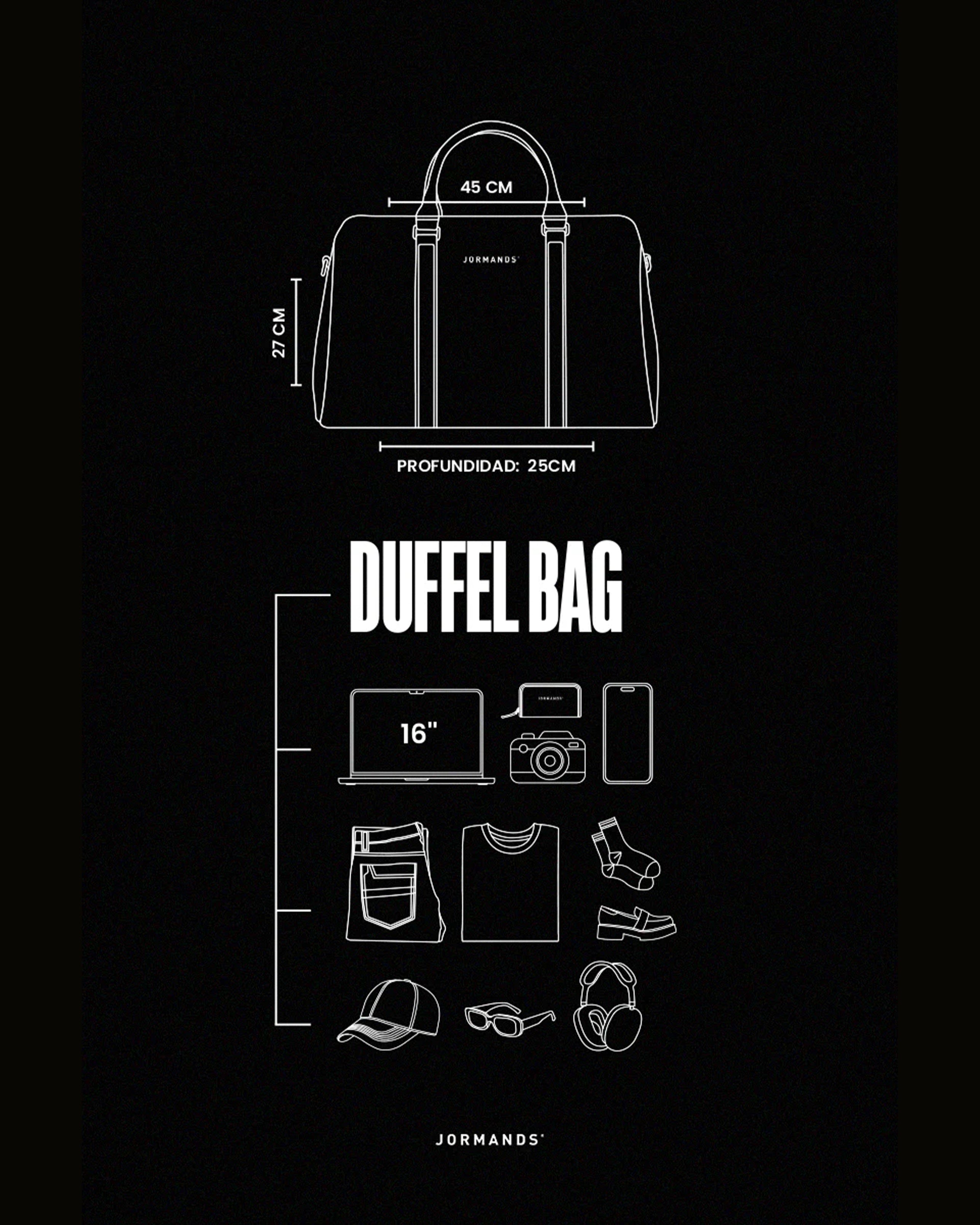 JORMANDS BLACK DUFFEL