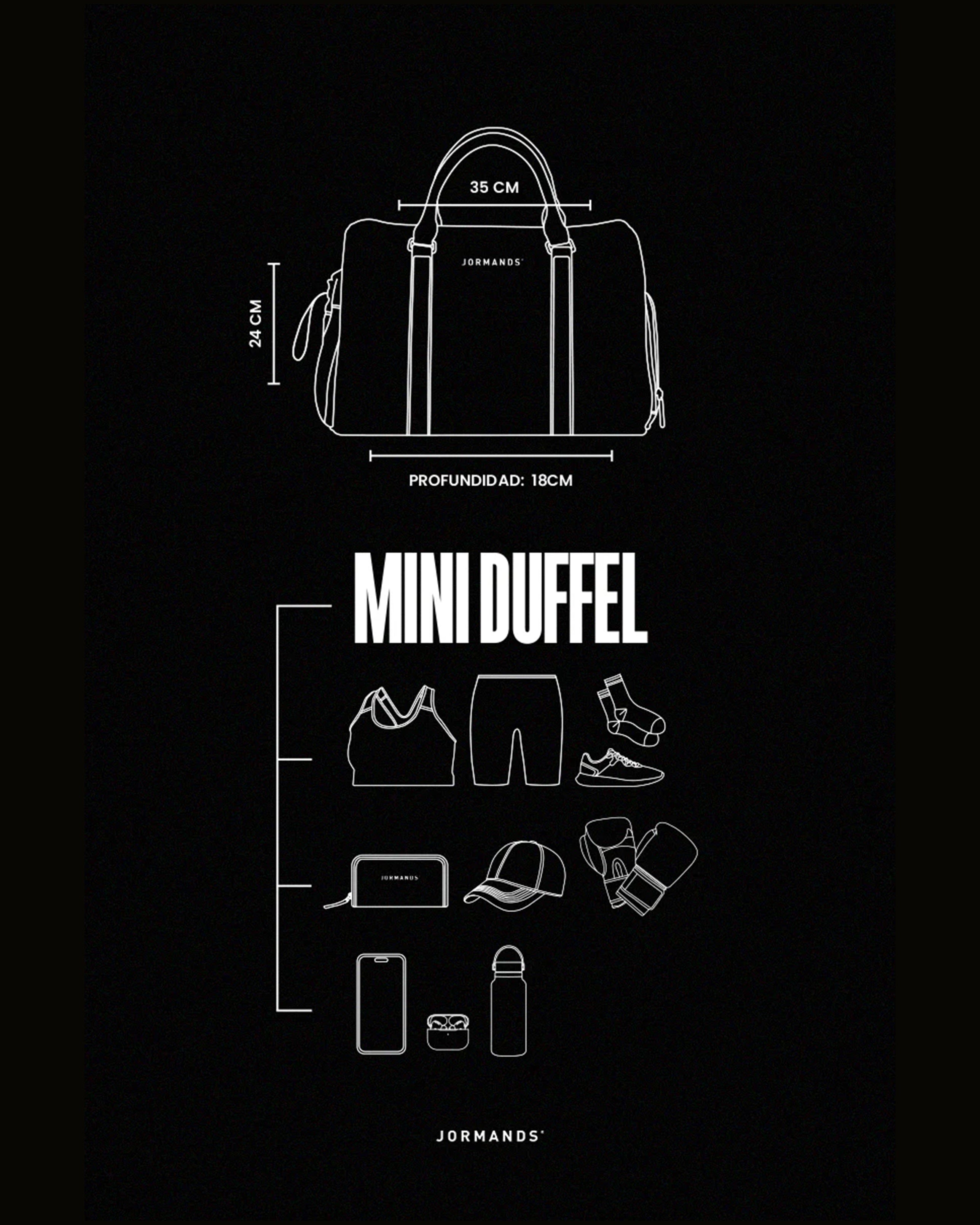 JORMANDS RED WINE MINI DUFFEL BAG