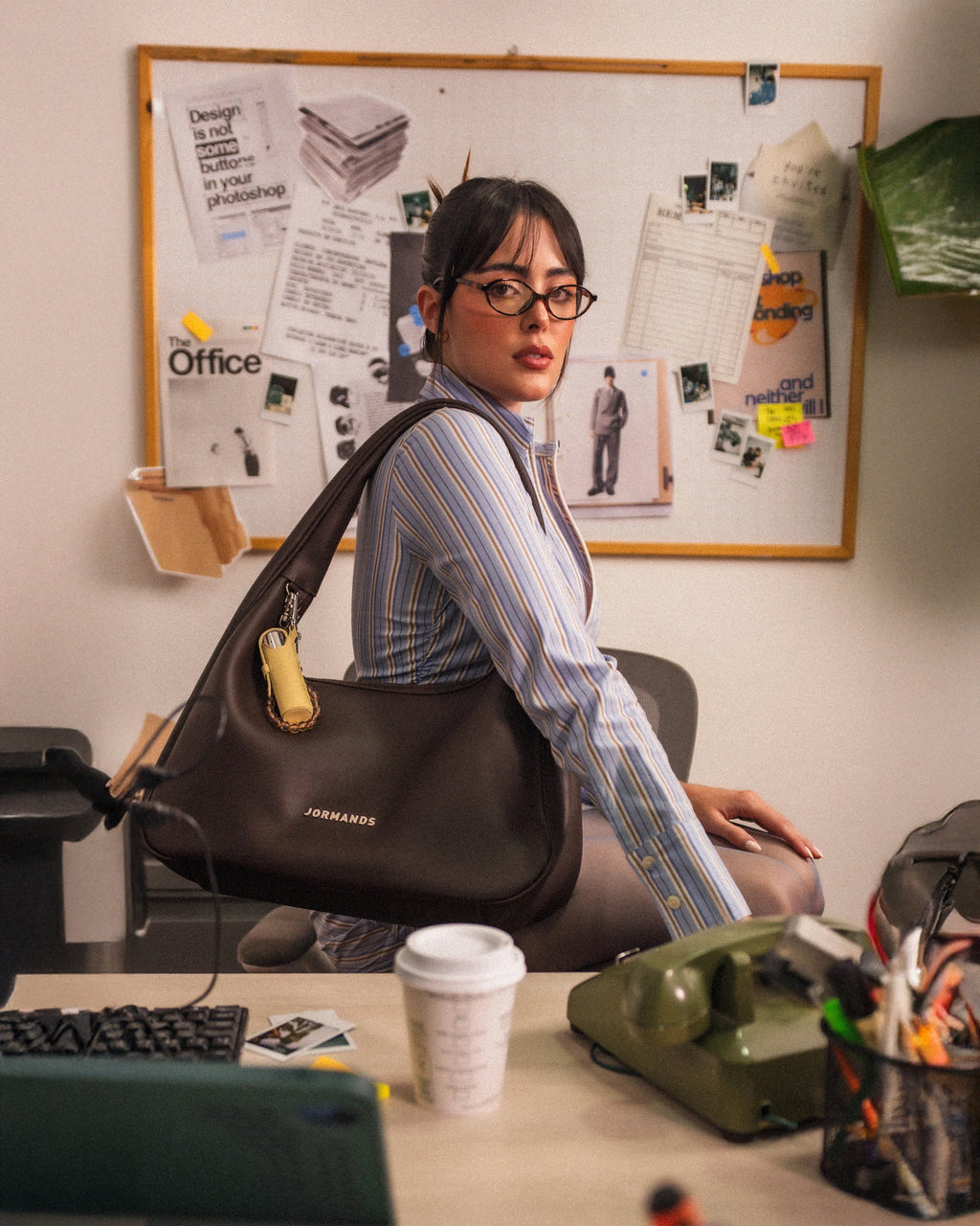 JORMANDS BRUNETTE HOBO BAG