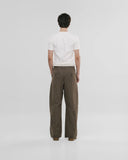 Monoic Barrel Fit Houndstooth Trousers - Café