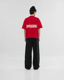 Monoic Camiseta Boxy Fit Speed - Pompeian Red