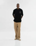 MONOIC - Camiseta Oversized Dreamers Club - Negro Oscuro