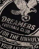 MONOIC - Camiseta Oversized Dreamers Club - Negro Oscuro