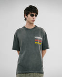 MONOIC - Camiseta Oversized Elite - Negro Desgastado