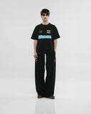 Monoic Camiseta Oversized Racing - Negro Oscuro